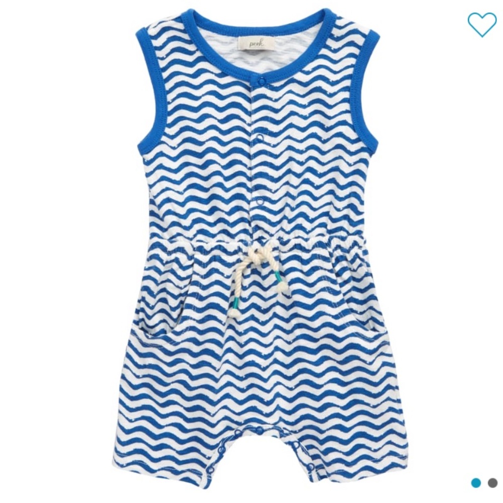 Peek Essentials Wavy Stripe Romper